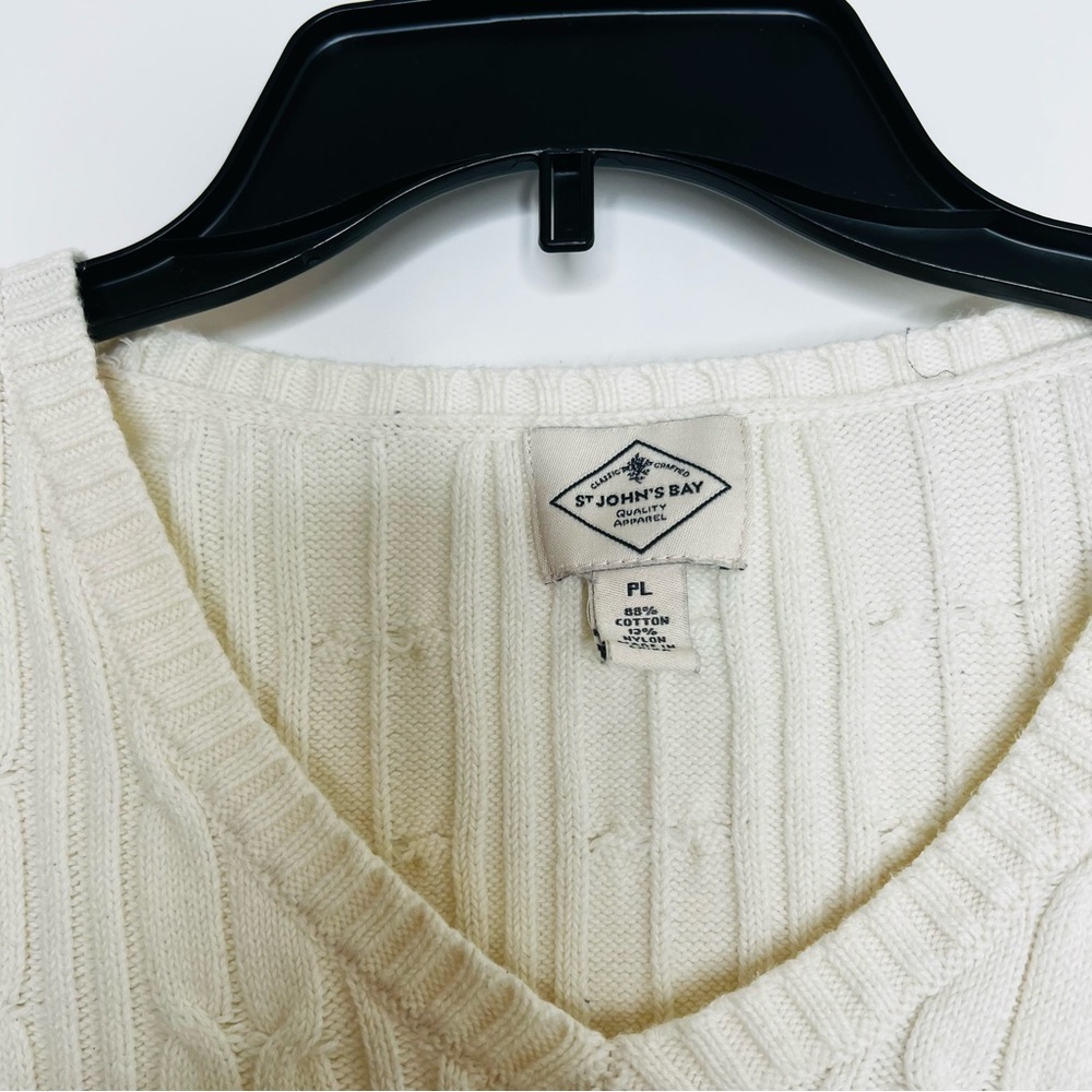 St John's Bay Cream Sweater - Picture 2 of 7